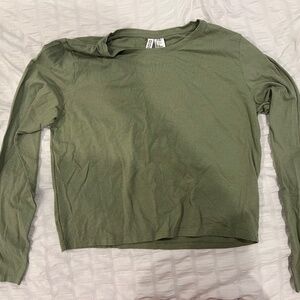 H&M Green Long Sleeve Top